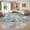 Blue/Brown, variant on UERMEI 8'x10' Washable Area Rugs for Living Room, Modern Abstract Printed Carpet, Non Slip Indoor Rug for Bedroom Home Decor Carpets, Grey Gold