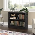 thumbnail image 2 of Bush Furniture Universal 2 Shelf Wood Bookcase in Classic Black, 2 of 7