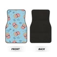 thumbnail image 2 of Disketp I Am A Fan Popcorn for Crystal Velvet Car Mats Four-Piece Set,All-Season Automotive Protection, Vehicles, Cars, Trucks, and SUVs,Anti-Slip Design, 2 of 7