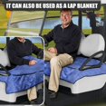 thumbnail image 5 of Whosucclay Blue Tie Dye Pattern Towel Shields, Non-slip Convenient Fold-Away Design Blanket for Most 2 Seats 4-Pocket Storage Golf Cart Seat Cover, 52.36 x 32.28 inch, 5 of 7