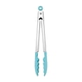 thumbnail image 1 of Pinzas KitchenAid de acero inoxidable con punta de silicona, 26 cm, color aguamarina S, 1 of 6