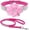 Hot Pink2, variant on Miaocao Rhinestone Dog Collar and Leash Set, Soft Suede Leather Pet Collar with Bling Crystal Studs