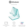 thumbnail image 3 of Soporte de teléfono acrílico OfficeGoods para pantallas de 4 a 8 pulgadas, transparente, 3 of 7