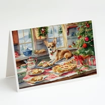 Chihuahua Christmas Cookies Greeting Cards Pack of 8 7 in x 5 in