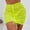 A1 Yellow, variant on Sheer Mesh Skirt Women - Swim Mini High Waisted Bikini Cover Up Skirts Cover Up Ruffle Drawstring Cover Skirt Beach Skirt Beach Mesh Shiny Bikini Wrap Trim Ups Bikinis Set