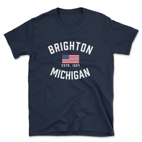 Brighton Michigan Patriot Men's Cotton T-Shirt