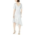 thumbnail image 2 of Adrianna Papell Womens Sequined Asymmetric Midi Dress Silver 10, 2 of 2