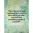 thumbnail image 2 of ArtsyQuotes 12x14 White Modern Wood Framed Museum Art Print Titled - Orison Swett Marden Quote: Your Manhood, 2 of 4
