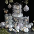 thumbnail image 5 of 6/12 piezas de decoración creativa para el ambiente del lugar de Navidad, regalo para árbol de Navidad, bolas de adorno transparentes blancas, decoración para escaparates, 5 of 5