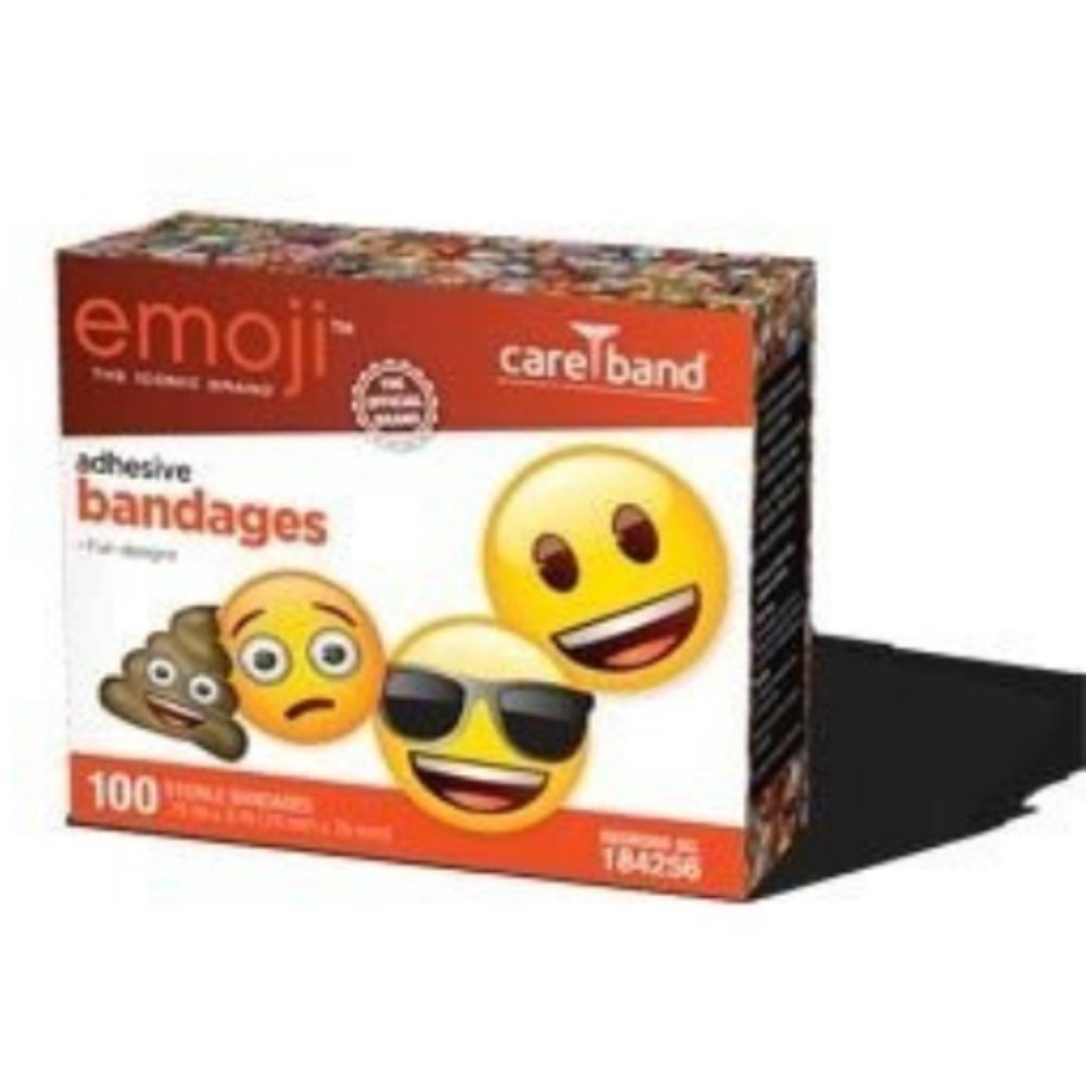 Adhesive Strip emoji 34 X 3" Plastic Rectangle Kid Design Emojis