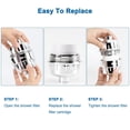 thumbnail image 7 of 15 - Stage Replacement Cartridge Universal High Output Shower Filter with VC, Reduce Hard Water, Heavy Metal Impurity, Improve Skin & Hair, Fit Any Similar Filter (4 pack), 7 of 7