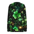 thumbnail image 5 of LEKWK Womens St Patricks Day Shirt Regular Fit Quarter Zip Sweatshirts Long Sleeve Graphic Tees Multiple Kittens In Shamrock Hats Print Festival Outfits, 5 of 5