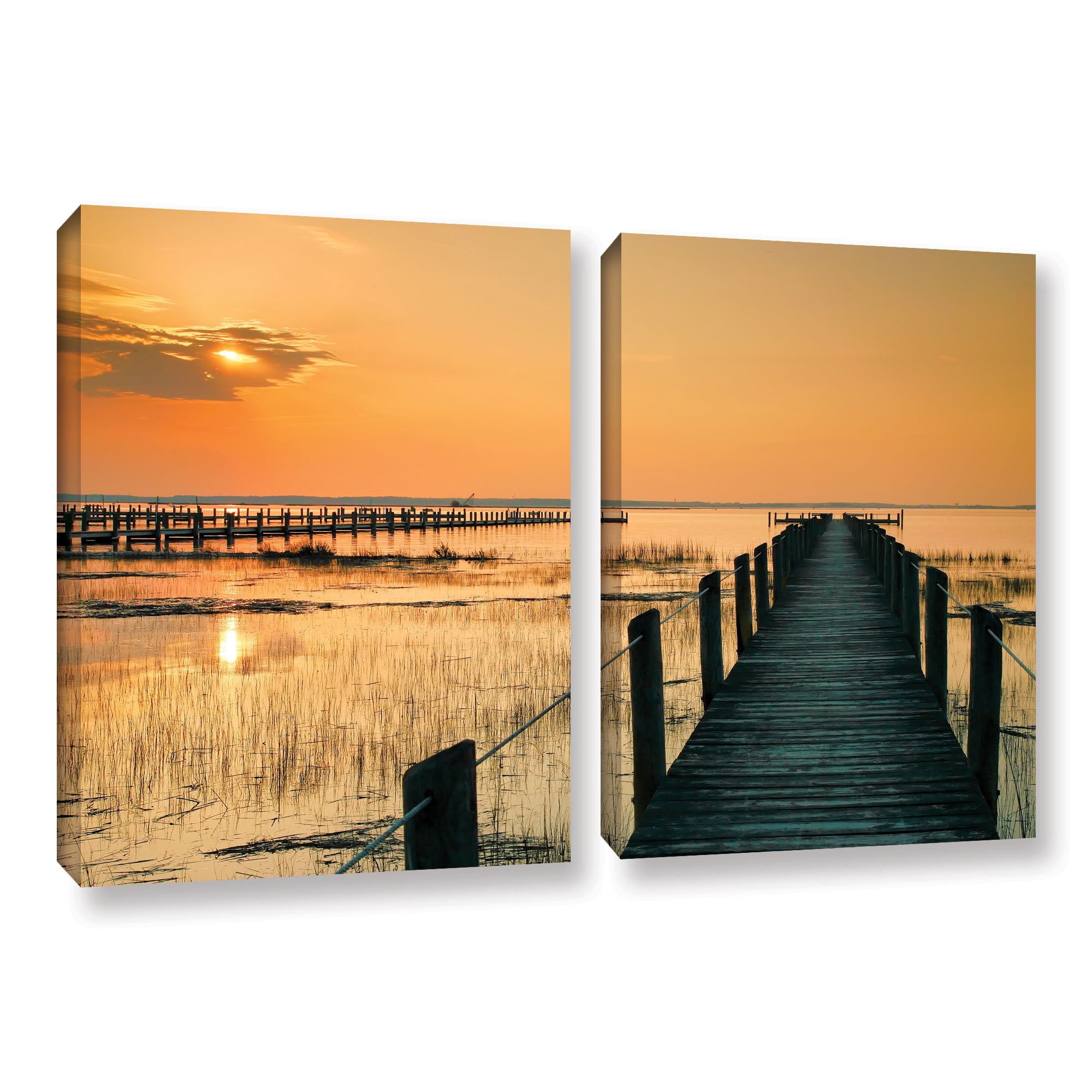 ArtWall Steve Ainsworth "Quiet Time" 2-Piece Gallery-Wrapped Canvas Set