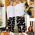 thumbnail image 3 of Halloween Pajama Pants for Women Men Couples Halloweens Pjs Pants Unisex Ghost Bat Pumpkin Pajama Bottom Sleepwear for Halloween Costume Party, 3 of 7