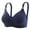 Dark Blue, variant on abtuhar Women Plus Size Bras,Womens Bras,Solid Color Wire Free Underwear Everyday Comfortable Breathable Bra