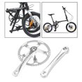 thumbnail image 3 of Juego de bielas de bicicleta de carretera MTB 130 BCD juego de bielas de bicicleta de montaña cónica cuadrada 170mm 45/447/53/56 / 58T para bicicleta Plata 45T Baoblaze Bicicleta Crankaet, 3 of 8