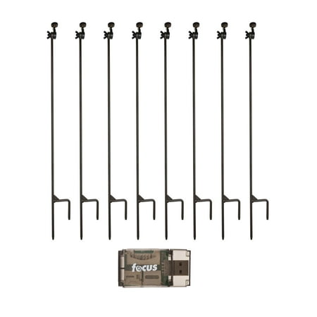 HME Products Trail Camera Holder Posts (8 Pack) Universal Mounts for Trail Cams