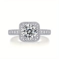 thumbnail image 2 of Adjustable 1 Carat Shiny Moissanite Ring - 18K Gold Plated, 925 Sterling Silver, Elegant and Sexy Design, Perfect for Daily, Party, Engagement, Wedding, Anniversary Gift, 2 of 7
