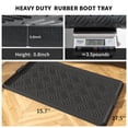 thumbnail image 4 of SIXHOME Heavy Duty Rubber Boot Tray with Lip - Waterproof Entryway Shoe 17"x27" Doormat Multi-Use Catch-All Tray for Indoor and Outdoor Spaces, 4 of 5