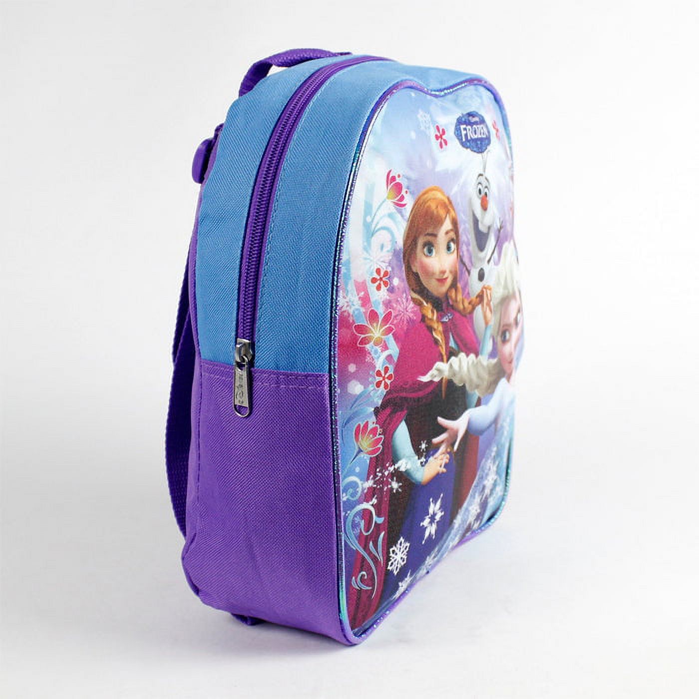 alipher kids backpack frozen mini desktop 2 10" Stylised Anna and Elsa designs feature prominently on this Loungefly mini backpack Disney Frozen 2 Elsa &