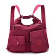 thumbnail image 2 of Mochila informal de tela de nailon impermeable para mujer, bolso de hombro de viaje de diseñador con múltiples bolsillos Fivean unisex, 2 of 2