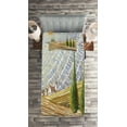 thumbnail image 2 of Ambesonne Colorful Quilted Coverlet 2 Pcs, Rural Fields Europe, Twin Size, Multicolor, 2 of 2