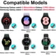 thumbnail image 2 of ZHAOCHENG Correa sin espacios compatible con SAMSUNG Galaxy Watch 5/4 40 mm 44 mm, Nior Correa deportiva de silicona ajustable sin costuras para Galaxy Watch5 Pro 45 mm, Galaxy Watch 4 Classic 42 mm/4, 2 of 5