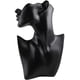 thumbnail image 2 of Resin/Velvet Earring Necklace Display Bust Stand Mannequin - Jewelry Holder for Necklaces Chain, Choker, Pendant, Earrings - 5 Colors for Choose - L+Black Resin Yinane Peine y pinzas para el cabello, 2 of 9