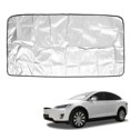 thumbnail image 2 of Unique Bargains Foldable Black Silver Tone Front Window Sunroof Coated Cloth for Tesla Model X, 2 of 9