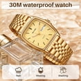 thumbnail image 5 of SKMEI Watch for Women Quartz Rectangular Fashion Watches Waterproof Easy to Read Ladies Wrist Watches Stainless Steel Womens Watch, 5 of 9