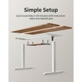 thumbnail image 5 of DESINO Standing Desk with Keyboard Tray, 55 x 24 inch Height Adjustable Electric Standing Desk, Sit Stand Up Desk, Computer Office Desk, Light Rustic Brown, 5 of 7