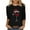 Black, variant on Moxiu Christmas Shirts for Women 3/4 Sleeve Crewneck Red Wine Glasses Graphic with Sparkly Rhinestones Casual T-Shirt Tops Black,XL