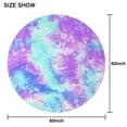 thumbnail image 6 of Colorful Tie Dye Pattern Round Tablecloth 60"x60",Wrinkle Wipeable Table Cloth for Kitchen Dining Room Picnic Patio Party, 6 of 6