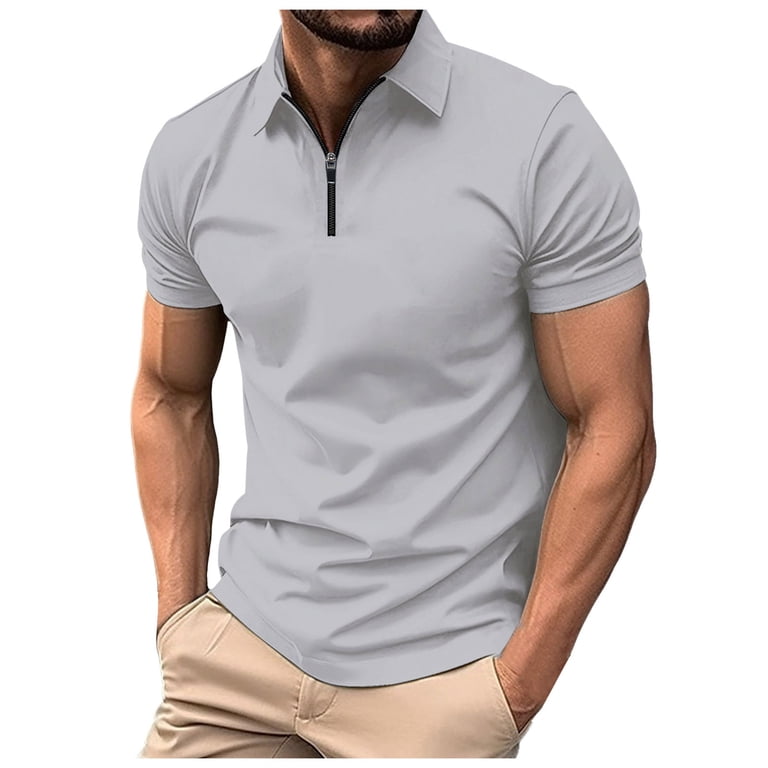 JTieacloth Mens Button Closure Shirt Men's Short Sleeve T Shirt