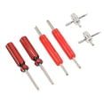 thumbnail image 1 of Kit De Herramientas De Reparación De Neumáticos, Removedor De Vástago De Válvula De Neumático, 6 Piezas, Metal ABS Completo, Resistente Y Duradero Para Motocicleta, 1 of 7