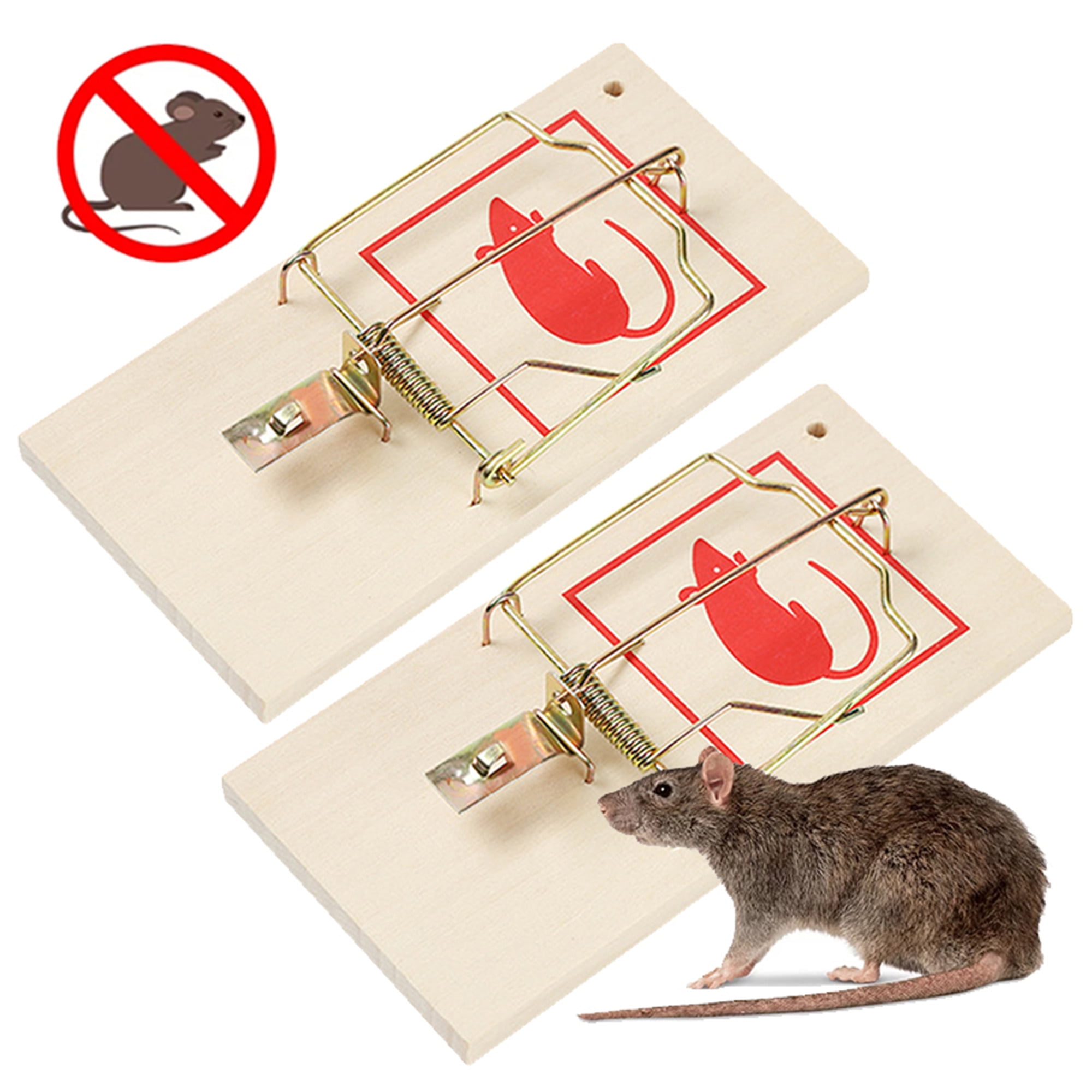 Baywell Mouse Trap Mouse Traps Indoor Mice Trap Mouse Traps Outdoor Mouse  Traps for House 2 Packs