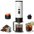 thumbnail image 2 of CNV Professional Portable Espresso Machine with LCD Display, 7800mAh High Capacity Rechargeable Battery, 2-in-1 Coffee Maker for Capsules and Ground Coffee, 2 of 6