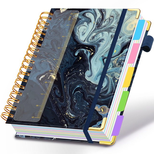 Cuaderno en espiral HDHuiun, 300 páginas, 5 asignaturas, reglamentado por la universidad