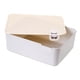 thumbnail image 5 of Organizador de cajones, contenedor de almacenamiento de ropa, organizador de cosméticos, tapa a prueba de polvo para organizar Tapa beige, 5 of 9