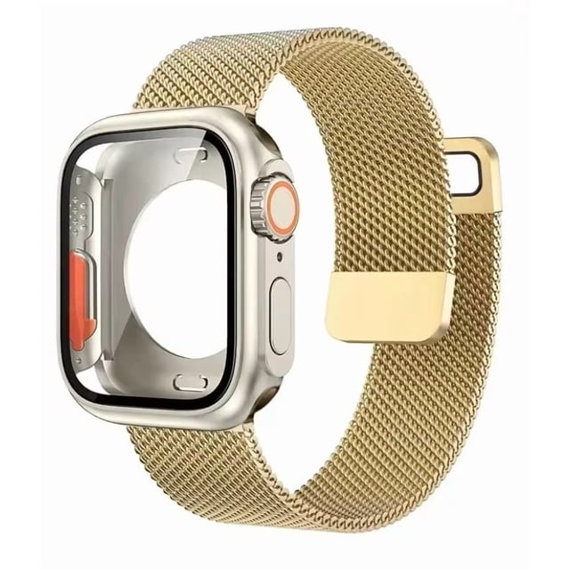 Correa de Acero Inoxidable con Protector para Apple Watch