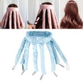 thumbnail image 2 of Rizadores de pelo sin calor Zulema Rizadora sin calefacción Rizos naturales Azul para cabello corto, 2 of 8