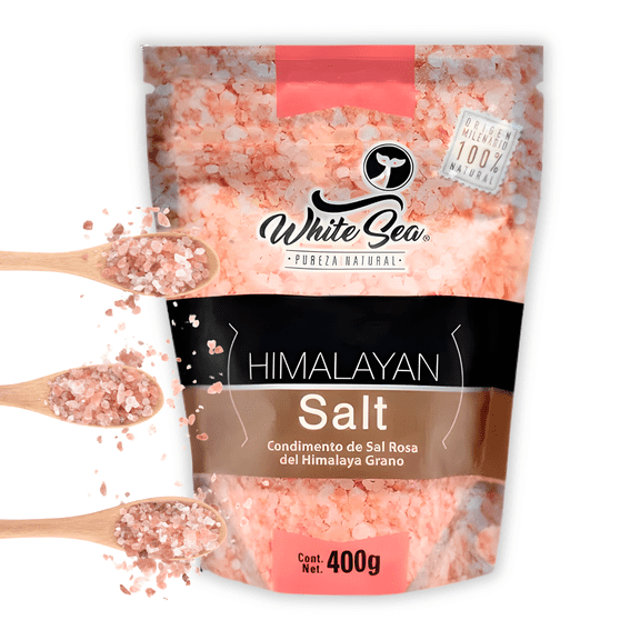 Sal rosa White Sea del Himalaya en grano 400 g