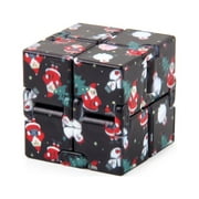 Multitrust Unlimited Flip Decompression Cube Christmas Theme Stress Relief Block