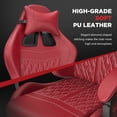 thumbnail image 4 of Huracan Gaming Chair with Footrest,Computer Office Chair with Massage Lumbar Support & Headrest, High Back Vintage Game Chair for Adults, Red, 4 of 8
