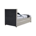 thumbnail image 6 of Meridian Furniture Harper Beige Linen Textured Fabric Twin Trundle Bed, 6 of 9