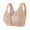 Pink, variant on No Underwire Bra for Big Busted Women Full Coverage Support Bralette Comfortable Sleep Front Closure Bras