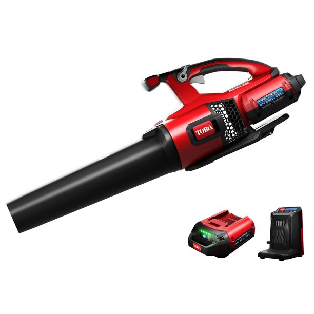 Soplador de hojas Toro 60V Max sin escobillas 120 MPH 605 CFM