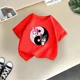 thumbnail image 5 of Camiseta de algodón de verano con dibujos animados para niña, divertida camiseta de algodón para niño, camiseta informal de calle con estampado Kulomi, camiseta de cuello redondo para niña, 5 of 5