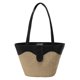 thumbnail image 1 of Bolsa vagabundo de moda para mujer, de paja para axilas de gran capacidad para regalo (negro) JShteea Para Estrenar, 1 of 9