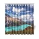 thumbnail image 1 of Cortina de Ducha ABPHQTO Lago Glacial Cerulean Paisaje de Montaña 160x180 cm, 1 of 3